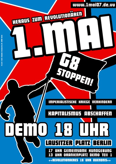 2007 Bündnisplakat Thema Anti G8 Rostock